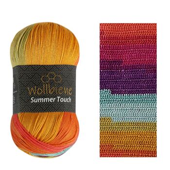Wollbee Summer Touch laine à tricoter laine au crochet toucher soie 16