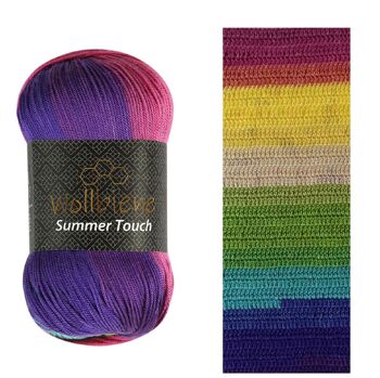 Wollbee Summer Touch laine à tricoter laine au crochet toucher soie 18