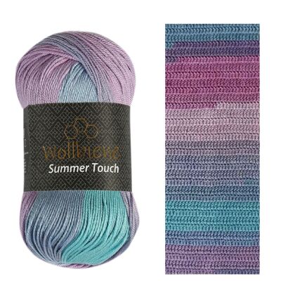 Wollbiene Summer Touch 507 Turquoise Purple Knitting Wool Crochet Wool