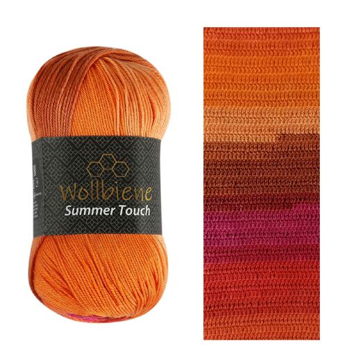 Wollbiene Summer Touch 510 orange pink Strickwolle Häkelwolle Wolle