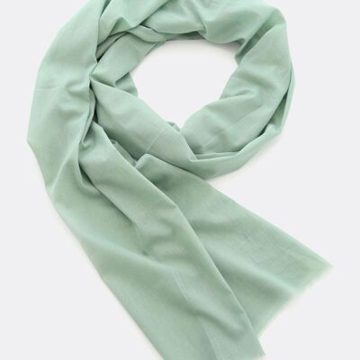 Scarf organic cotton / basic – lime green