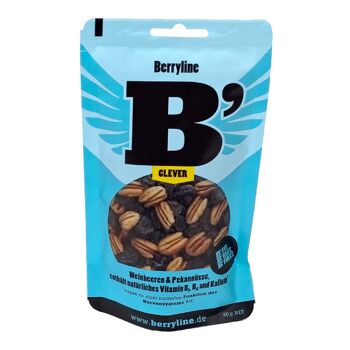 Berryline B`Clever - Mélange de noix premium en qualité biologique - Approuvé en pharmacie 1