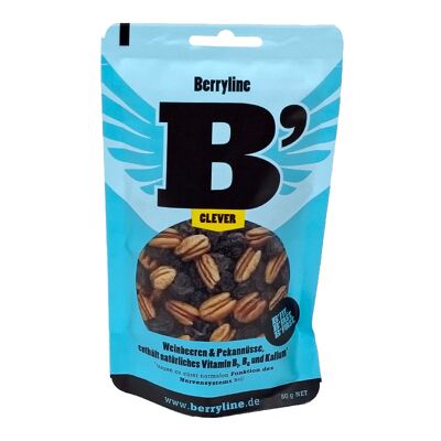 Berryline B`Clever - Mélange de noix premium en qualité biologique - Approuvé en pharmacie