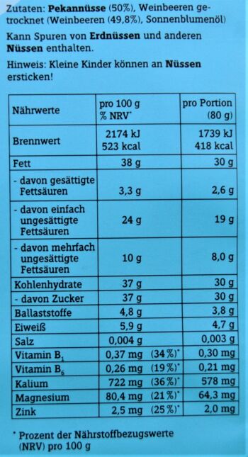 Berryline B`Clever - Mélange de noix premium en qualité biologique - Approuvé en pharmacie 2