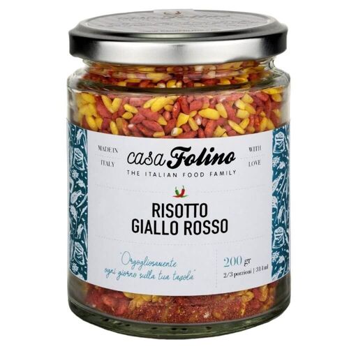 Red yellow risotto