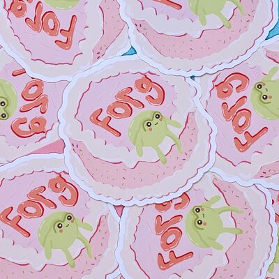 Frog Meme Sticker | Forg Cake | Frog Sticker | Froggy Sticker | Sticker Pack | Laptop Sticker | Vinyl Sticker | Deco Stickers
