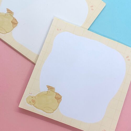 Duck Note Pad | Cute Memo Pad | Planner Accesories | Kawaii Stationery | Journal Scrapbooking | Handmade | Aesthetic Stationery | Notes