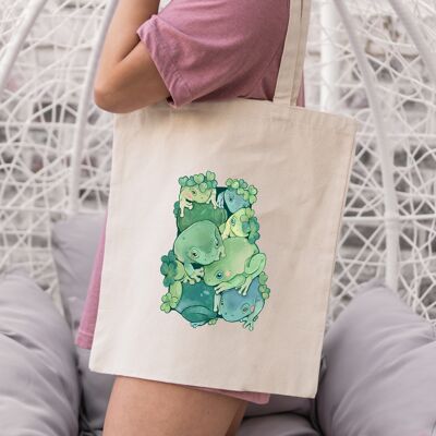 Frog Garden Tote Bag