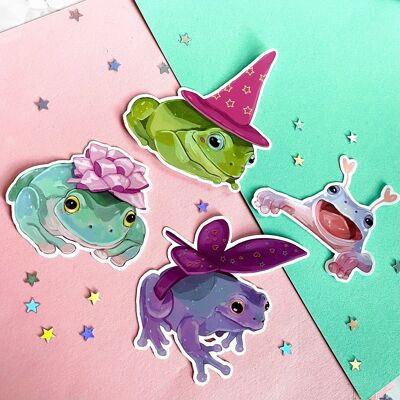Frog Stickers | Frog Buddies 3.0 | Sticker Pack | Laptop Sticker | Vinyl Sticker | Deco Stickers | Cute Sticker | Froggy Sticker