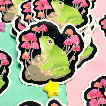 Champignon grenouille Sticker 4