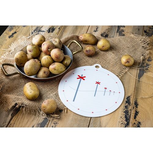 Pot Holder Trail Mark :: White with heat-resistant print