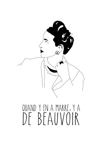 Affiche A4 Simone de Beauvoir 2