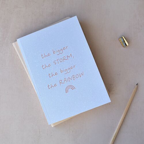 A5 Rainbow Quote Notebook