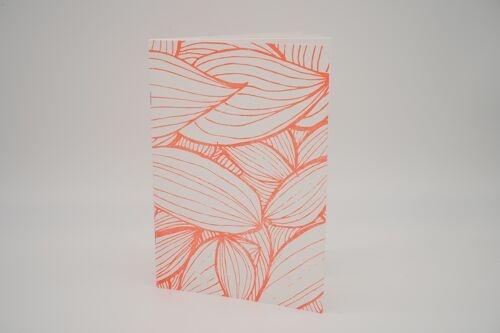 Feuillage orange fluo | carnet A5