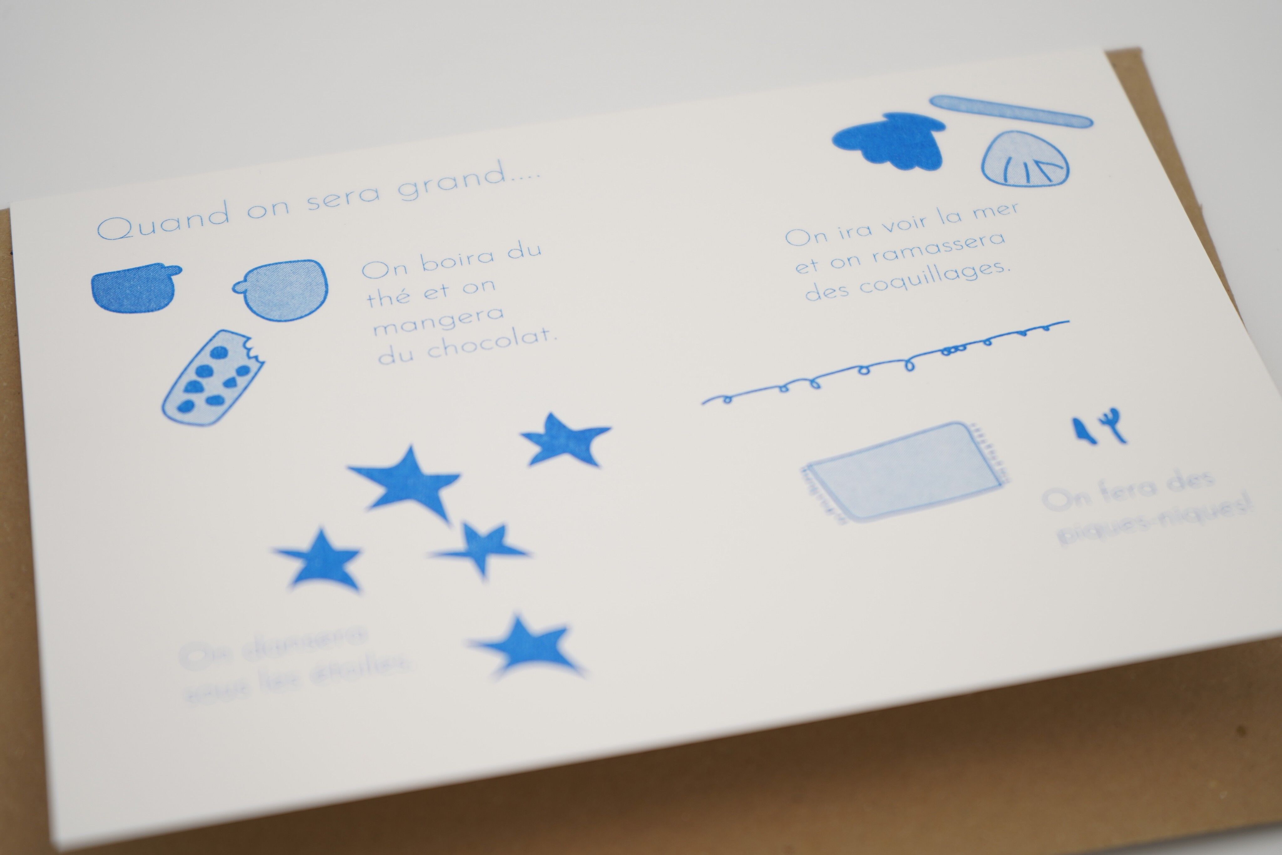 Quand on sera grand... | carte 2 volets A6