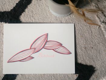 Bisous | carte 2 volets A6 2