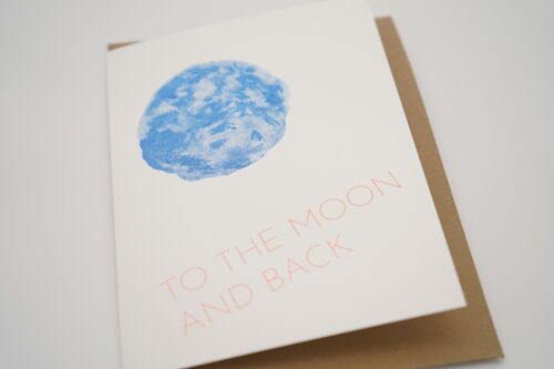 To the moon and back | carte 2 volets A6