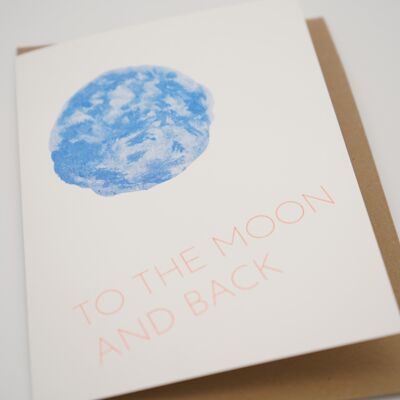 To the moon and back | carte 2 volets A6