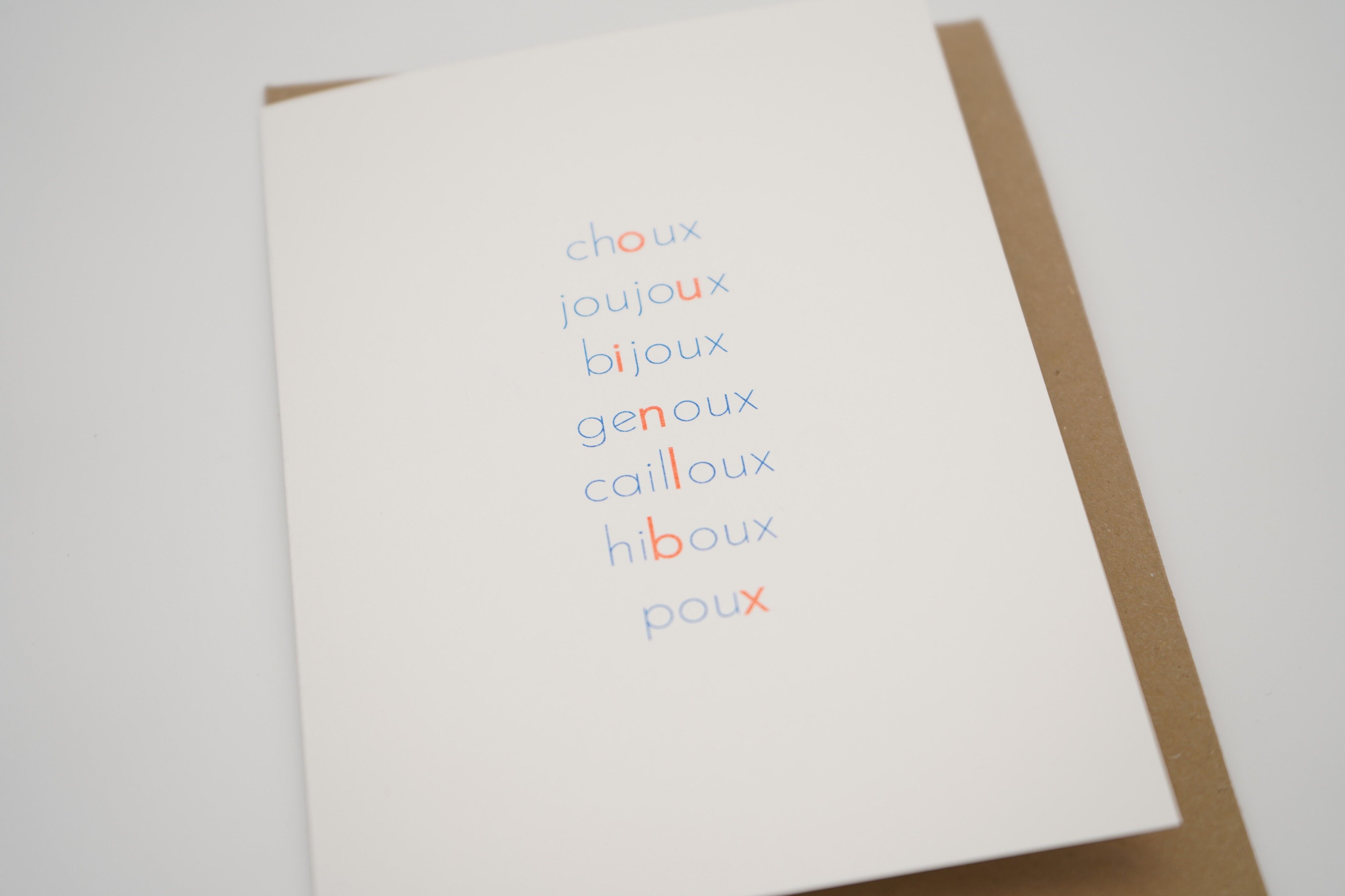 Choux et cie | Biglietto doppio A6