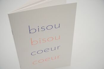 bisou bisou coeur coeur | carnet A5 1