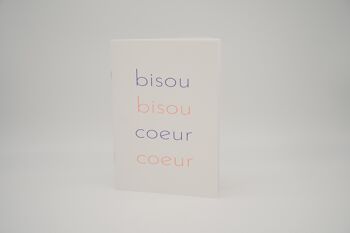 bisou bisou coeur coeur | carnet A5 2