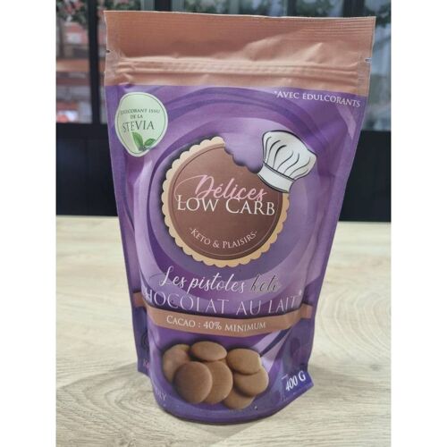 Pistoles Keto Chocolat au lait Délices Low Carb 400 g