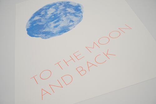 To the moon and back | affiche A3
