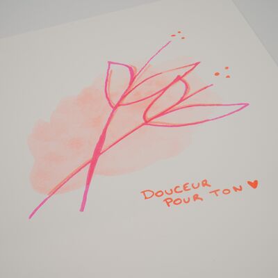 Douceur pour ton coeur | affiche A3