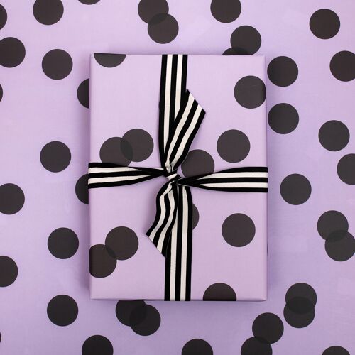 Purple Polka Dot,  Luxury Wrapping Paper