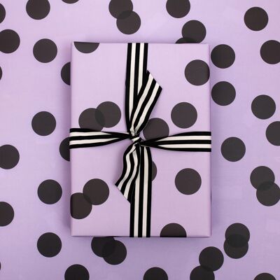 Pois violet, papier d'emballage de luxe