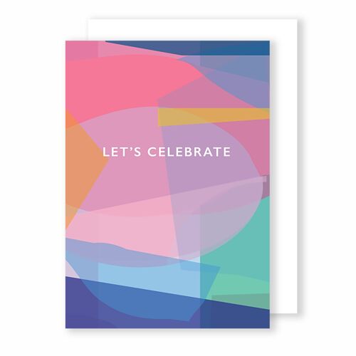 Let's Celebrate | Greeting Card | Stained Glass
