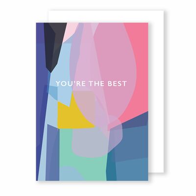 Du bist der Beste | Grußkarte | Glasmalerei