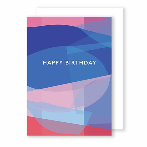 Happy Birthday Blues | Greeting Card | Stained Glass