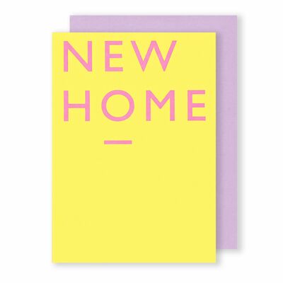 Nouvelle maison | Carte de voeux | Bloc de couleur