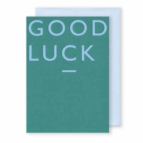 Good Luck| Greeting Card | Colour Block
