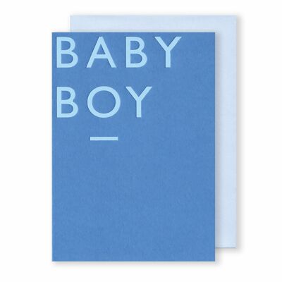Bébé garçon | Carte de voeux | Bloc de couleur