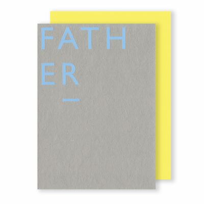 Padre | Tarjeta de felicitación | Bloque de color