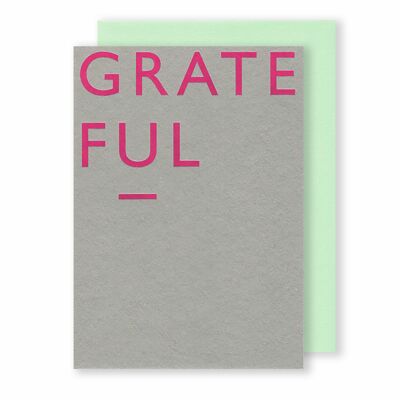 Grateful| Greeting Card | Colour Block