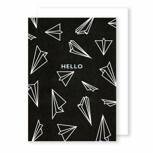 Hello, Paper Planes | Greeting Card | Monochrome