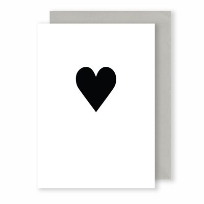 Heart | Greeting Card | Monochrome