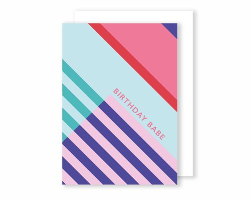 Birthday Babe | Greeting Card | Memphis