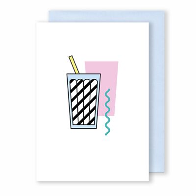 Milkshake | Greeting Card | Memphis