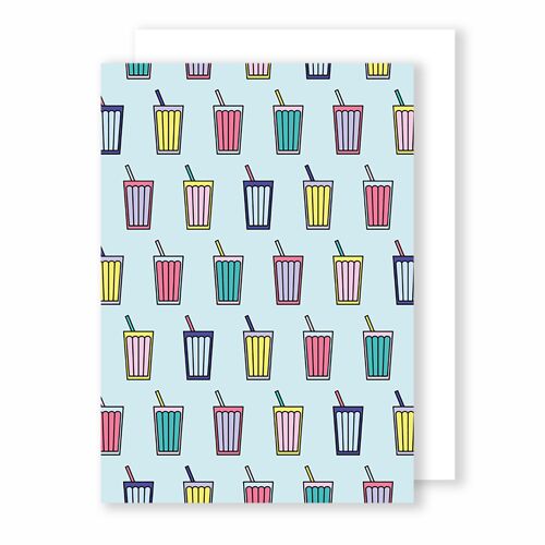 Milkshakes | Greeting Card | Memphis