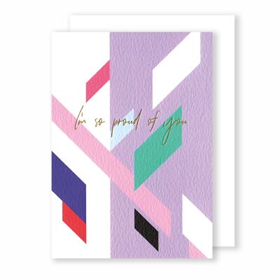 I'm so proud of you | Greeting Card | Eighties Disco