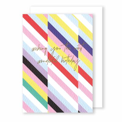 Wishing you the most wonderful birthday | Greeting Card | Eighties Disco