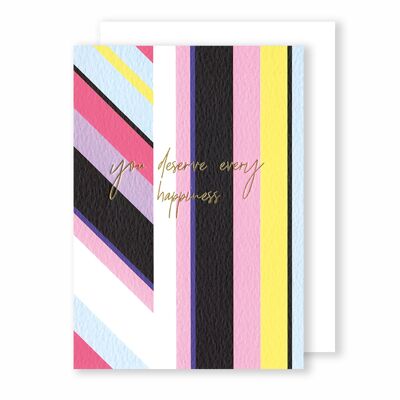 You deserve every happiness | Greeting Card | Eighties Disco