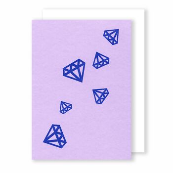 Diamants | Carte de voeux | Silhouette