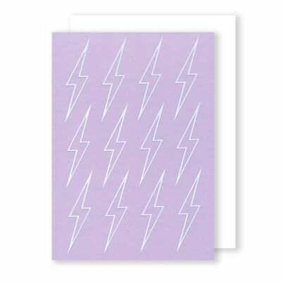 Lightning Bolts | Greeting Card | Silhouette