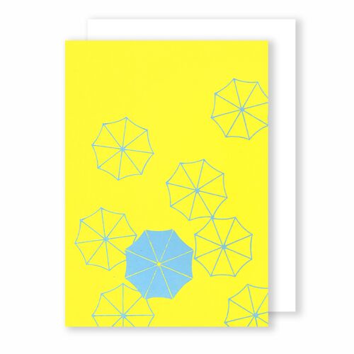 Umbrellas | Greeting Card | Silhouette