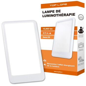 Lampe Luminothérapie 15000 Lux - 3 Intensités (10000 lux, 6000 lux) 1